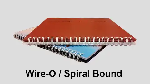 spiral-bound books